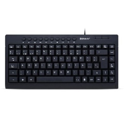 Teclado BRobotix 963067 - Alámbrico - USB - Español - Multimedia - 963067