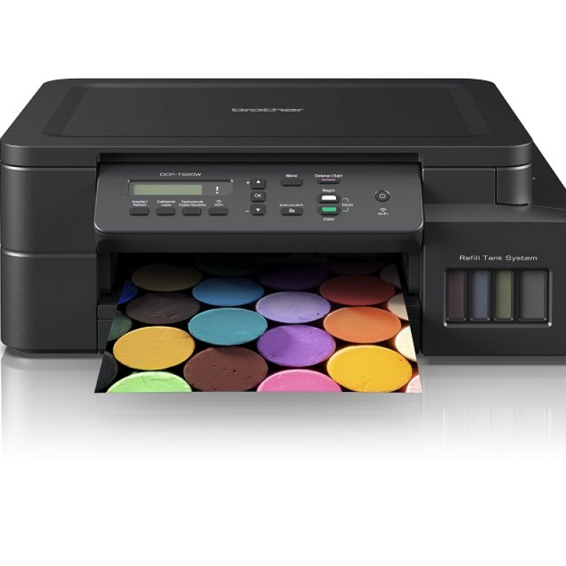 Multifuncional Brother InkBenefit Tank DCPT520W - 30 ppm Negro - 12 ppm Color - Tinta Continua - Wi-Fi - USB - DCP-T520W