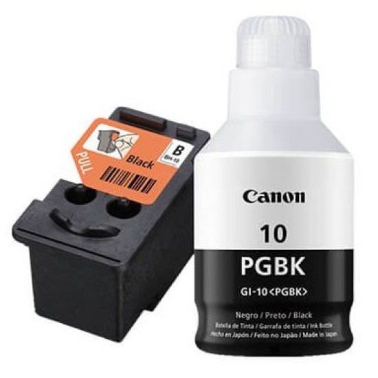 Kit Cabezal de Tinta Canon - BH-10 de Tinta Negra - GI-10 de Tinta Negra - 3418C005AA