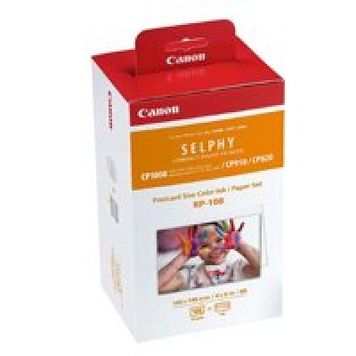 Kit de Papel Fotográfico y Tinta Canon RP-108 - 108 Hojas - 8568B001AA