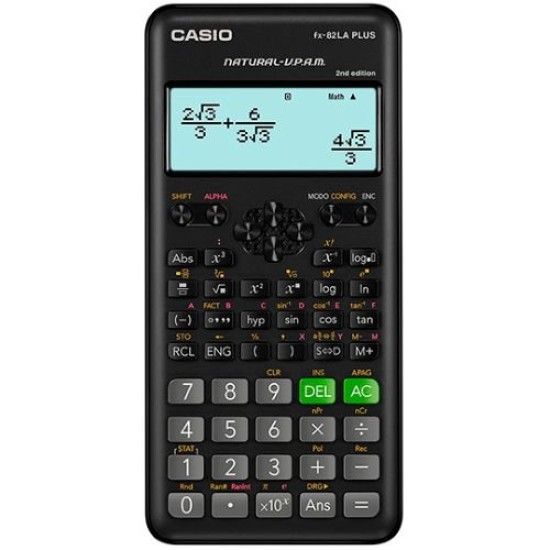 Calculadora Científica CASIO FX-82LAPLUS2 - 12 Dígitos - 252 Funciones - Negro - FX-82LAPLUS2-BK