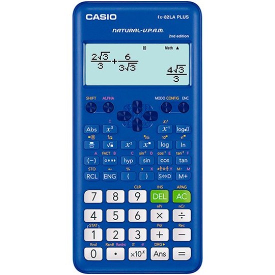 Calculadora Científica CASIO FX-82LAPLUS2 - 12 Dígitos - 252 Funciones - Azul - FX-82LAPLUS2-BU