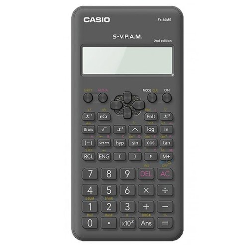 Calculadora Científica CASIO FX-82MS-2 - 10+2 Dígitos, 50 Teclas, Conversión de Unidades