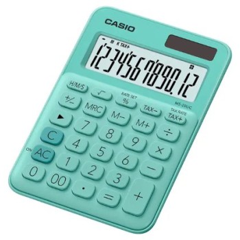 Calculadora Básica CASIO 12 Dígitos Verde Modelo MS-20UC-GN-S-EC Calculadora Básica CASIO 12 Dígitos Verde Modelo MS-20UC-GN-S-EC
