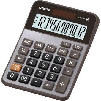 Calculadora de Escritorio CASIO 12 Dígitos con Pantalla Grande Modelo MX-120B-S-MC Calculadora de Escritorio CASIO 12 Dígitos con Pantalla Grande Modelo MX-120B-S-MC