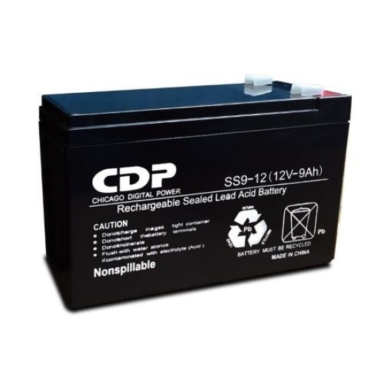 Batería de Reemplazo CDP SLB 12-9 - 12V - SLB 12-9