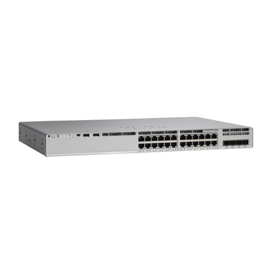 Switch Cisco Catalyst 9200L - 24 puertos - PoE+ - 4x Gigabit - No Gestionado - C9200L-24P-4X-E