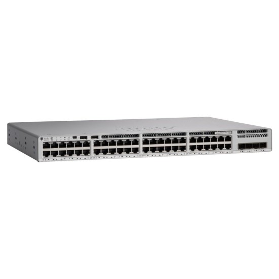 Switch Cisco Catalyst 9200L - 48 puertos - Gigabit - 4 SFP - Gestionado - C9200L-48P-4X-E