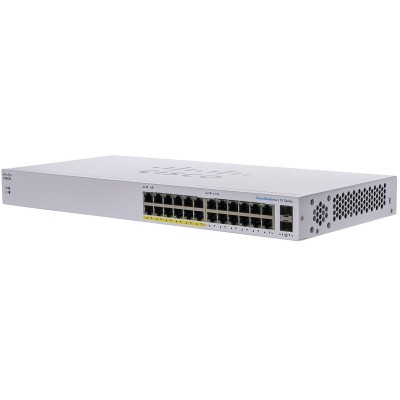 Switch Cisco CBS110-24PP - 24 Puertos - Gigabit - 2 SFP - No Gestionado - CBS110-24PP-NA Switch Cisco CBS110-24PP - 24 Puertos - Gigabit - 2 SFP - No Gestionado - CBS110-24PP-NA