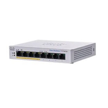 Switch Cisco 8 Puertos Gigabit No Gestionado Modelo CBS110-8PP-D-NA