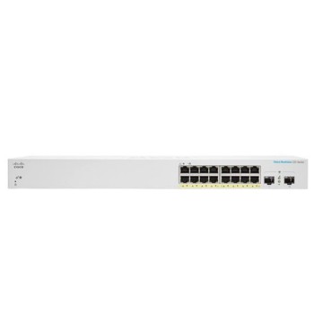 Switch Cisco 18 Puertos 16 RJ-45 + 2 SFP Modelo CBS220-16P-2G-NA