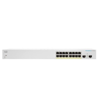 Switch Cisco CBS220-16P-2G - 18 Puertos - 16 Puertos RJ-45 - 2 Puertos SFP - CBS220-16P-2G-NA