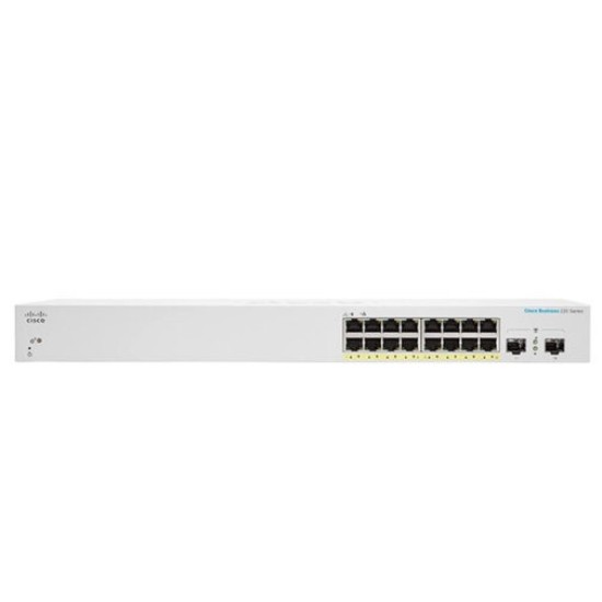 Switch Cisco CBS220-16P-2G - 18 Puertos - 16 Puertos RJ-45 - 2 Puertos SFP - CBS220-16P-2G-NA