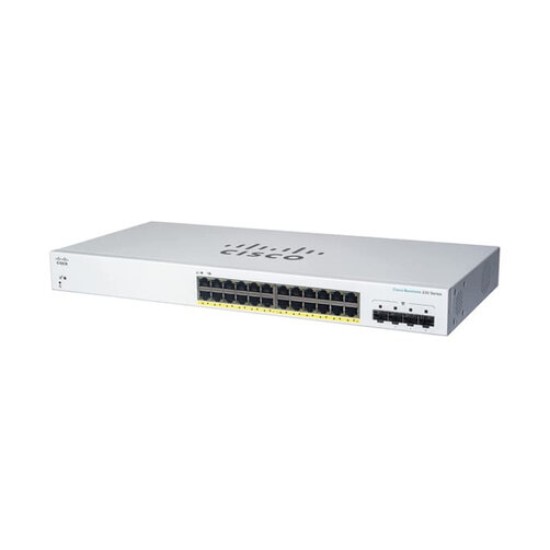 Switch Cisco CBS220-24FP-4G - 24 Puertos - RJ-45 - 4 Puertos SFP - CBS220-24FP-4G-NA