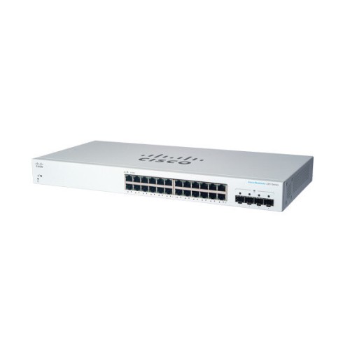 Switch Cisco Business 24 Puertos Gigabit con 4 SFP - Modelo CBS220-24T-4G-NA
