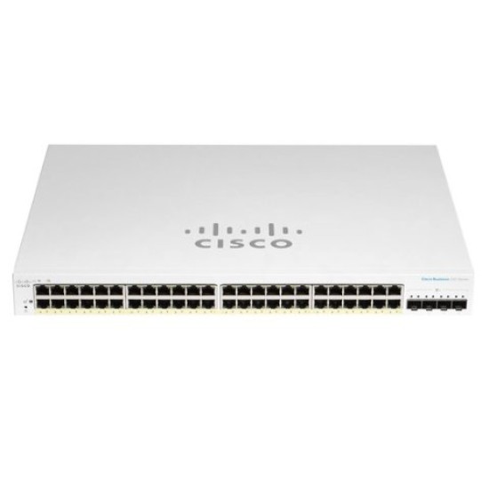 Switch Cisco Business CBS220 - 48 Puertos - Gigabit - 4 SFP - Gestionado - CBS220-48T-4G-NA