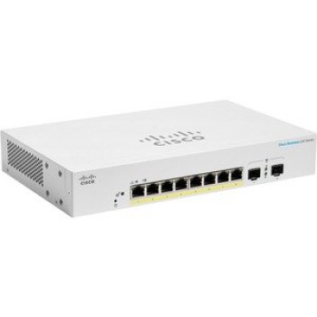 Switch Cisco CBS220 - 8 Puertos - Gigabit - PoE - 2 SFP - Gestionado - CBS220-8P-E-2G-NA