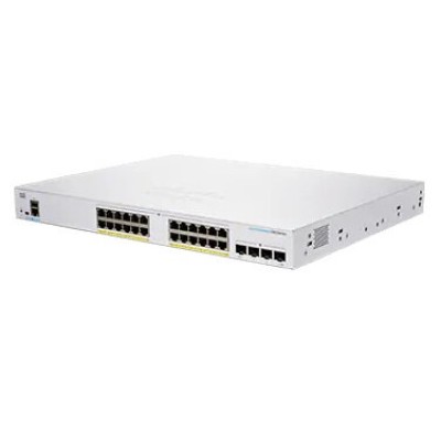 Switch Cisco Business 250 Series - 24 Puertos - Gigabit - 4 SFP - PoE+ - Gestionado - CBS250-24PP-4G-NA