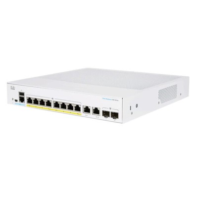 Switch Cisco Business 250 - 8 Puertos - Gigabit - 2 Combo - PoE - Gestionado - CBS250-8P-E-2G-NA