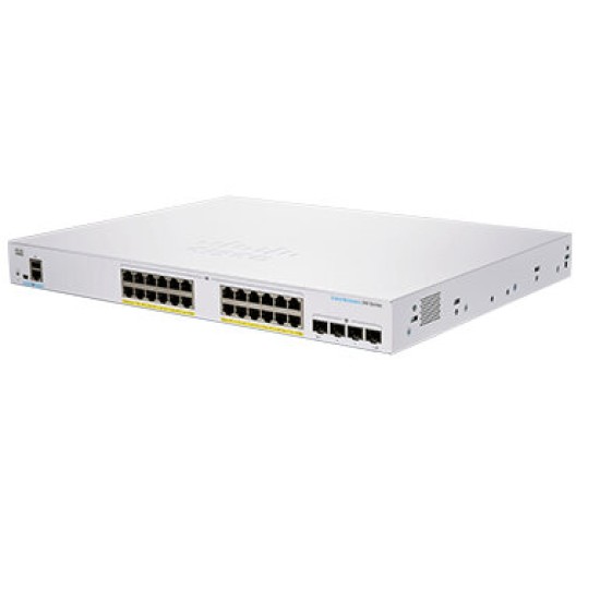 Switch Cisco Business Serie 350 - 24 Puertos - Gigabit - 4 SFP+ - PoE - Gestionado - CBS350-24FP-4X-NA