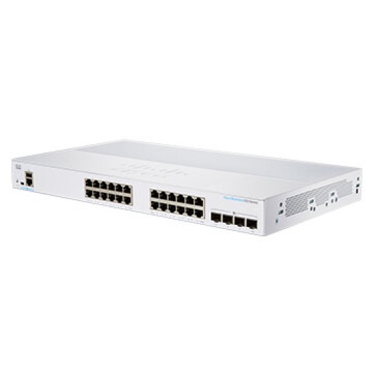 Switch Cisco Business 350 Series - 24 Puertos - Gigabit - 4 SFP+ - Gestionado - CBS350-24T-4X-NA