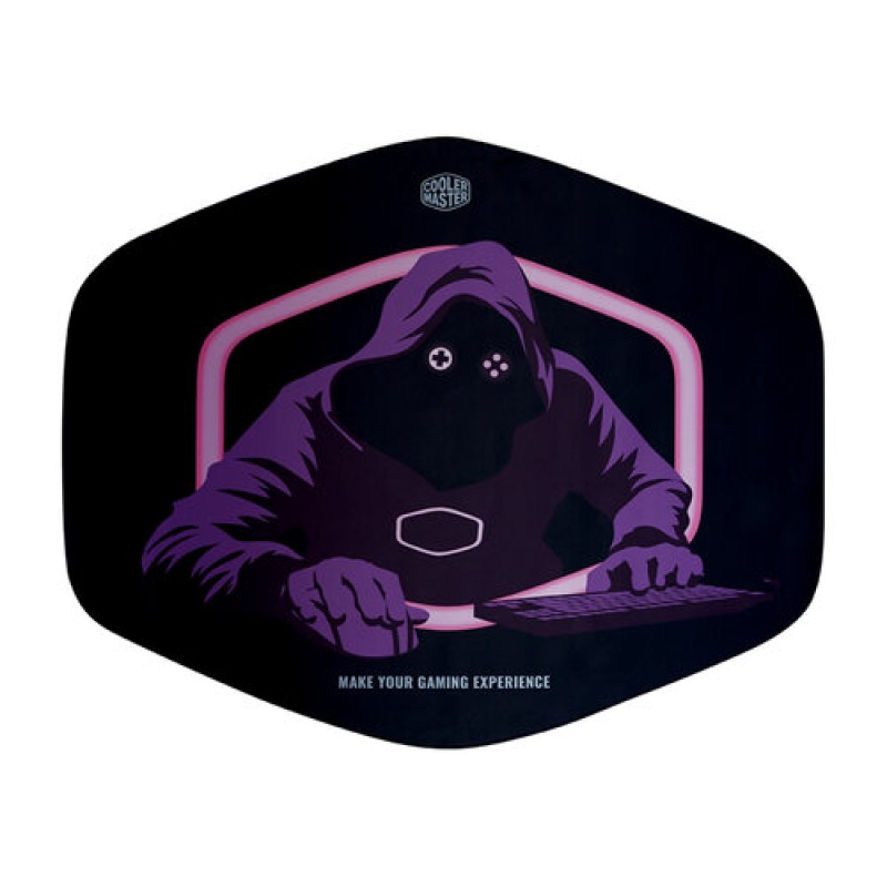 Alfombra Para Silla Cooler Master FM510 - 1400x1105x3mm - Negro con Morado - CMI-FM510