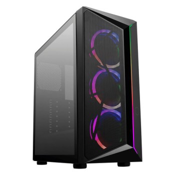 Gabinete Gamer Cooler Master CMP 510 - Media Torre - ATX/Micro ATX/Mini ITX - 3 Ventiladores - Panel Lateral - Negro - CP510-KGNN-S00