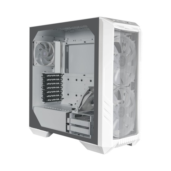 Gabinete Gamer Cooler Master HAF 500 - Media Torre - ATX/Micro ATX/ITX - 2x Ventiladores - Panel Lateral - Blanco - H500-WGNN-S00