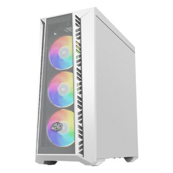 Gabinete Gamer Cooler Master MasterBox MB520 - Media Torre - ATX/Micro ATX/Mini-ITX - 3x Ventiladores - Panel Lateral - Blanco - MB520-WGNN-S00