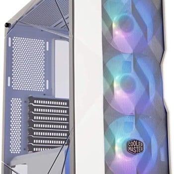 Gabinete Cooler Master MasterBox TD500 Mesh White - ATX/ ITX/ M-ATX - 3 Ventiladores Frontales - Panel lateral - Blanco - MCB-D500D-WGNN-S01