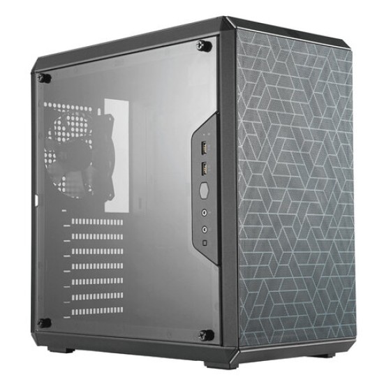 Gabinete Gamer Cooler Master MasterBox Q500L - Media Torre - ATX/Micro-ATX/Mini-ITX - 1x Ventilador Trasero - Panel Lateral - MCB-Q500L-KANN-S00