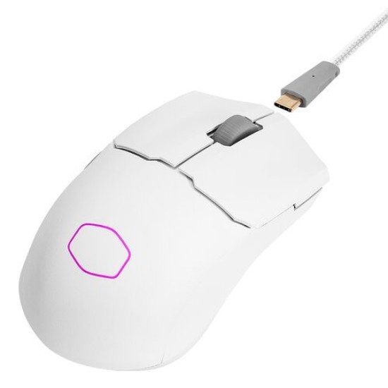 Mouse Gamer Cooler Master MM712 - Inalámbrico - 6 Botones - Blanco - MM-712-WWOH1