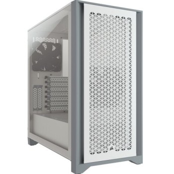 Gabinete Gamer Corsair 4000D AIRFLOW - Media Torre - ATX - Panel Lateral - Blanco - CC-9011201-WW