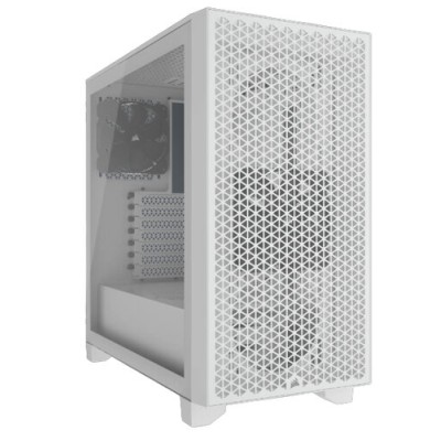 Gabinete Gamer Corsair 3000D AIRFLOW - Media Torre - ATX - 2 Ventiladores - Panel Lateral - Blanco - CC-9011252-WW