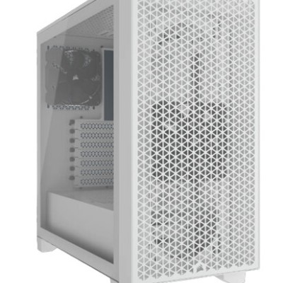 Gabinete Gamer Corsair 3000D AIRFLOW - Media Torre - ATX - 2 Ventiladores - Panel Lateral - Blanco - CC-9011252-WW