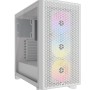 Gabinete Gamer Corsair 3000D RGB AIRFLOW - Media Torre - ATX - 3 Ventiladores - Panel Lateral - Blanco - CC-9011256-WW