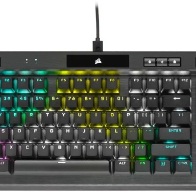 Teclado Gamer Corsair K70 RGB TKL - Alámbrico - Inglés - Multimedia - RGB - CH-9119014-NA