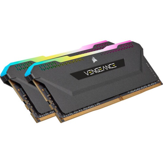 Memoria RAM Corsair VENGEANCE RGB PRO SL - DDR4 - 16GB (2x 8GB) - 3600MHz - DIMM - Para PC - CMH16GX4M2D3600C18