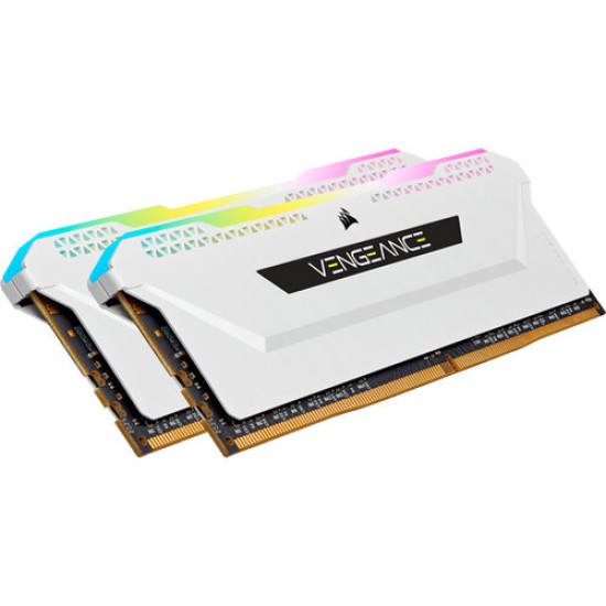 Memoria RAM Corsair VENGEANCE RGB PRO SL - DDR4 - 16GB (2x 8GB) - 3600MHz - DIMM - Para PC - CMH16GX4M2D3600C18W