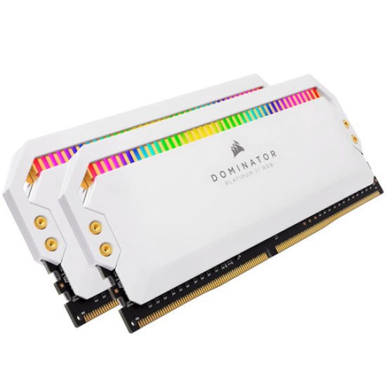 Memoria RAM Corsair DOMINATOR PLATINUM RGB - DDR4 - 16GB (2x8GB) - 3200MHz - DIMM - para PC - CMT16GX4M2C3200C16W
