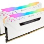 Memoria RAM Corsair Vengeance RGB Pro - DDR4 - 16GB (2x8GB) - 3000MHz - DIMM - Blanco - para PC - CMW16GX4M2C3000C15W