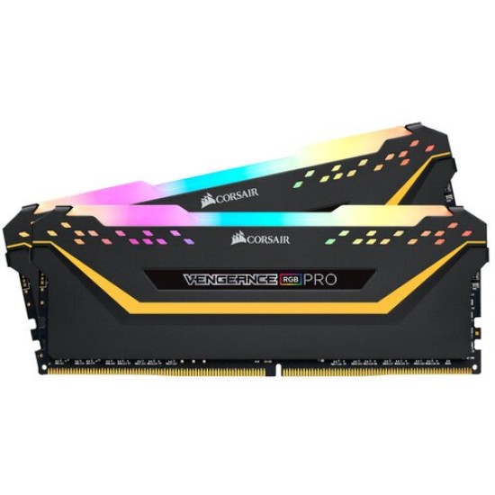 Kit Memoria RAM Corsair Vengeance RGB Pro - DDR4 - 16GB (2 x 8GB) - 3200MHz - DIMM - para PC - CMW16GX4M2C3200C16-TUF