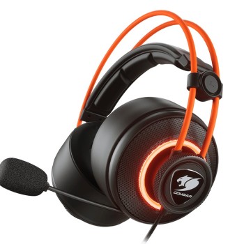 Diadema Gamer COUGAR Immersa Pro Prix - Alámbrico - USB - Micrófono - 2.5m - RGB - Negro - 3H700U50C.0004