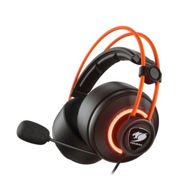 Diadema Gamer COUGAR Immersa Pro Prix - Alámbrico - USB - Micrófono - 2.5m - RGB - Negro - 3H700U50C.0004
