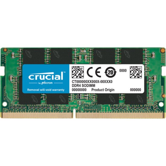 Memoria RAM Crucial CT8G4SFRA32A - DDR4 - 8GB - 3200MHz - SO-DIMM - para Laptop - CT8G4SFRA32A