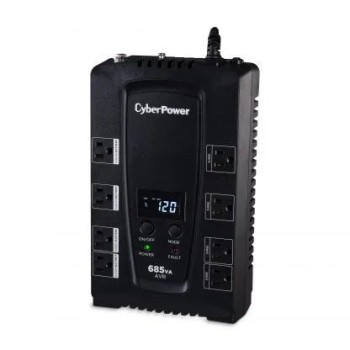 No Break CyberPower 685VA/390W con 8 Contactos Modelo CP685AVRLCDA