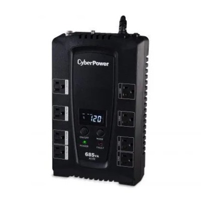 No Break CyberPower CP685AVRLCDA - 685VA/390W - 8 Contactos - CP685AVRLCDA