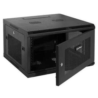 Gabinete CyberPower CR6U61001 - 6U - Capacidad 60Kg - Puerta con Cerradura - CR6U61001