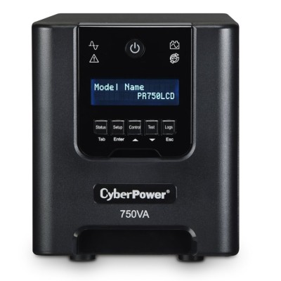 UPS CyberPower PR750LCD - 750VA/525W - 6 Contactos - Línea interactiva - LCD - AVR - PR750LCD UPS CyberPower PR750LCD - 750VA/525W - 6 Contactos - Línea interactiva - LCD - AVR - PR750LCD