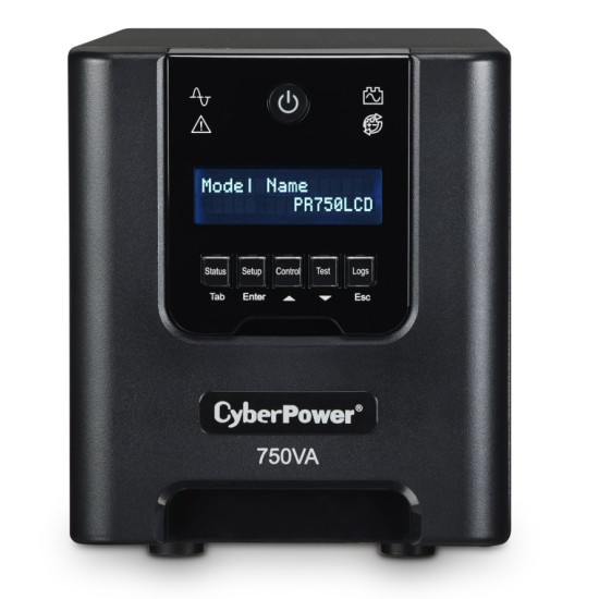 UPS CyberPower PR750LCD - 750VA/525W - 6 Contactos - Línea interactiva - LCD - AVR - PR750LCD